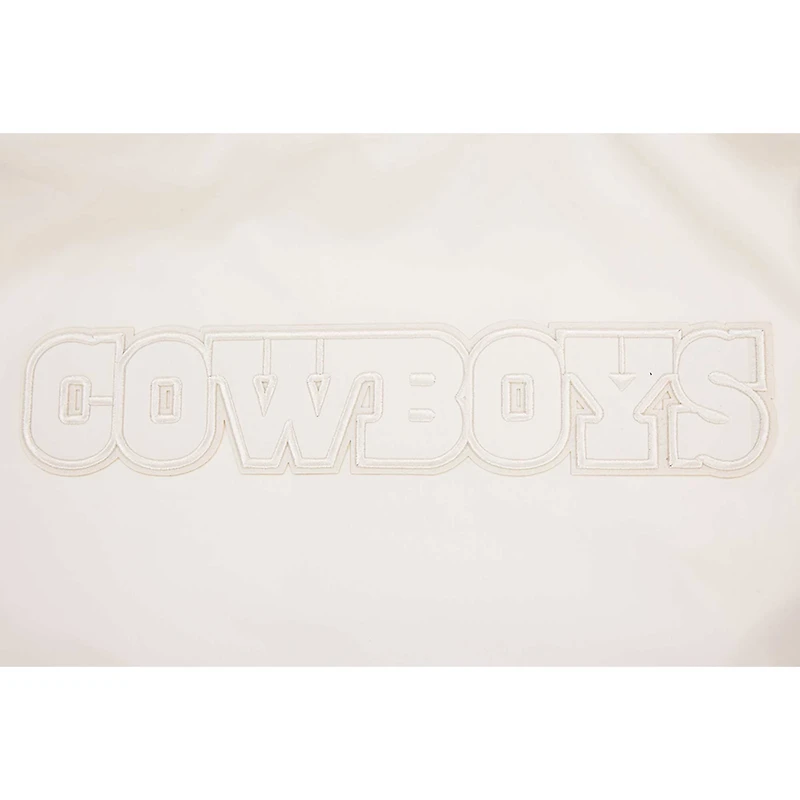 Men's Pro Standard Cream Dallas Cowboys Neutral Full-Zip Jacket