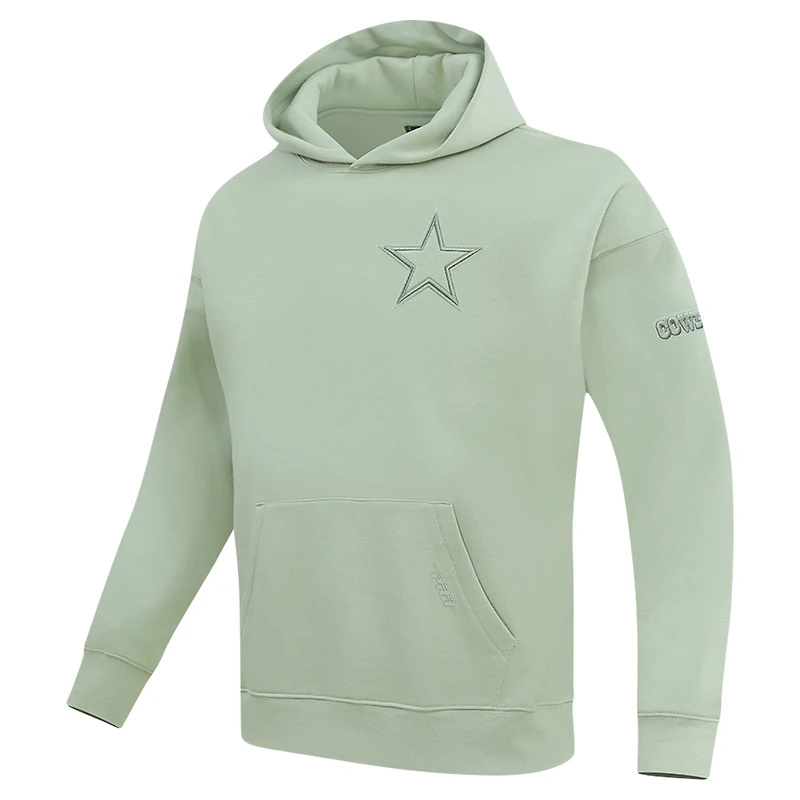 Men's Pro Standard Green Dallas Cowboys Neutral Drop Shoulder Pullover Hoodie