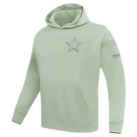 Men's Pro Standard Green Dallas Cowboys Neutral Drop Shoulder Pullover Hoodie
