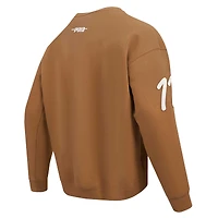 Sweat-shirt ras du cou pour homme Pro Standard Micah Parsons Brown Dallas Cowboys