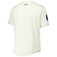 Men's Pro Standard Micah Parsons Cream Dallas Cowboys Name & Number Triple Tonal Button-Up Baseball Jersey