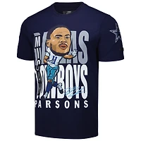 Men's Pro Standard Micah Parsons Navy Dallas Cowboys Avatar Remix Player Graphic T-Shirt