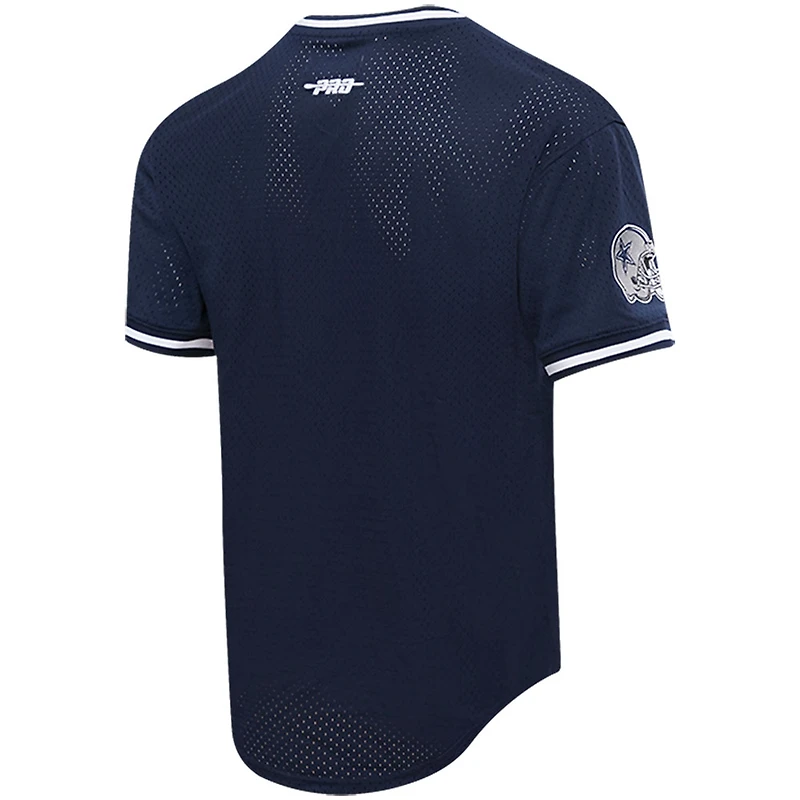 Men's Pro Standard Micah Parsons Navy Dallas Cowboys Mesh Player Name & Number Top