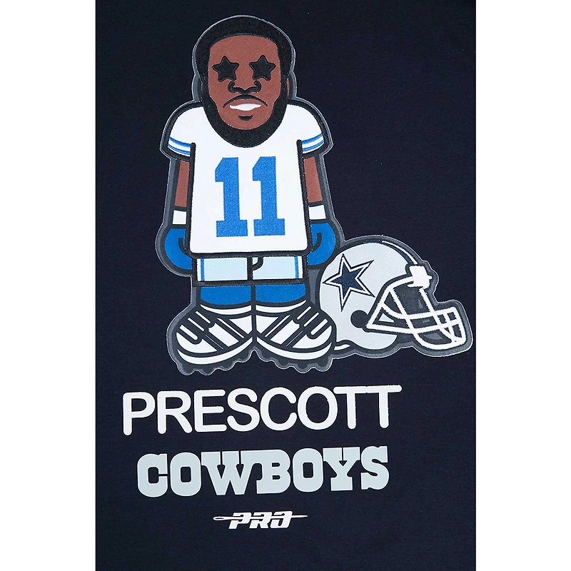 T-shirt graphique pour hommes Pro Standard Micah Parsons bleu marine Dallas Cowboys Player Avatar