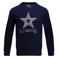 Pull en tricot de préparation des Cowboys Dallas Pro Standard bleu marine pour hommes