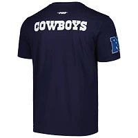 T-shirt rétro rayé Pro Standard pour hommes, bleu marine, Dallas Cowboys