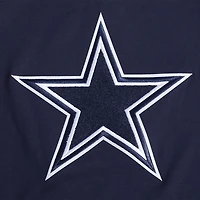 Men's Pro Standard  Navy Dallas Cowboys Split Logo Double Knit Full-Zip Hoodie