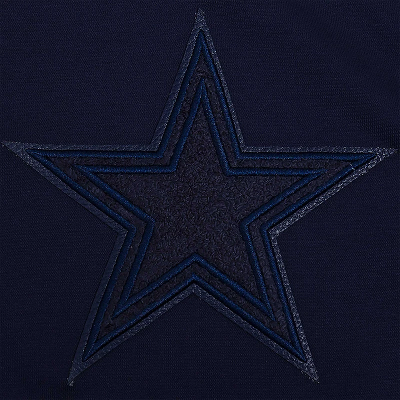 Men's Pro Standard Navy Dallas Cowboys Triple Tonal Full-Zip Hoodie