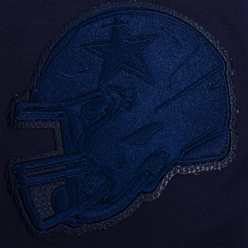 Men's Pro Standard Navy Dallas Cowboys Triple Tonal Full-Zip Hoodie