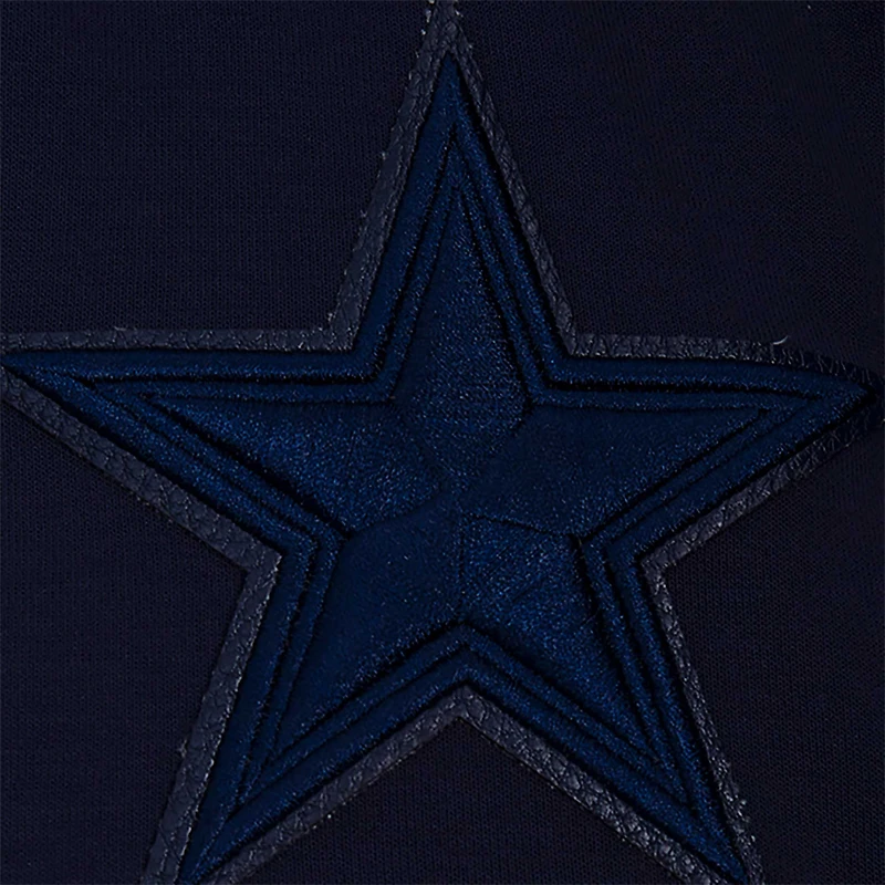 Men's Pro Standard Navy Dallas Cowboys Triple Tonal Full-Zip Hoodie