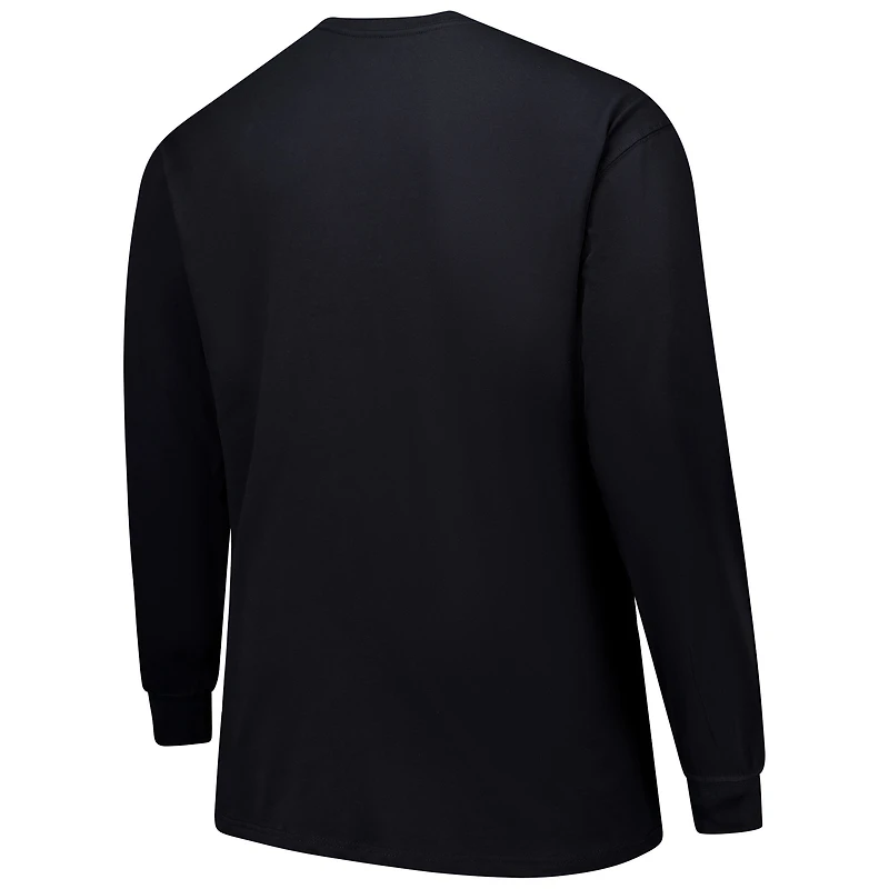 Men's Profile Black Dallas Cowboys Big & Tall Pop Long Sleeve T-Shirt