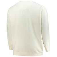 Men's Profile Cream Dallas Cowboys Big & Tall Fleece Sweatshirt