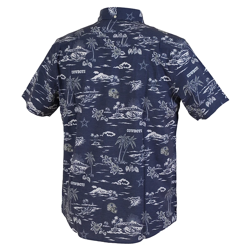 Men's Reyn Spooner Navy Dallas Cowboys Kekai Performance Button-Down Shirt