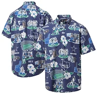 Men's Reyn Spooner Navy Dallas Cowboys Scenic Button-Down Shirt