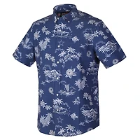 Chemise boutonnée rétro Kekai Performance pour homme, bleu marine, Reyn Spooner, Cowboys de Dallas