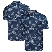 Polo Reyn Spooner pour homme bleu marine Dallas Cowboys Throwback Pua Performance