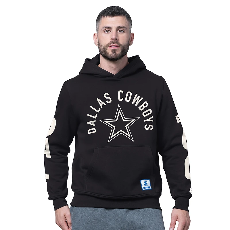 Men's Starter  Black Dallas Cowboys Handoff Hoodie