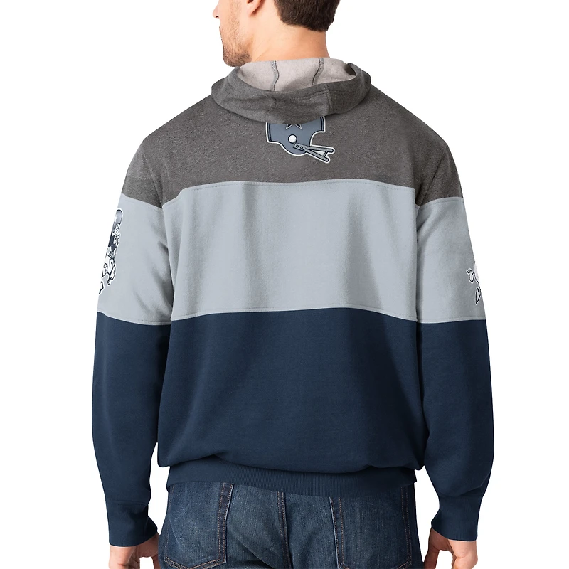 Sweat à capuche G-III Extreme Charcoal Dallas Cowboys Throwback pour hommes