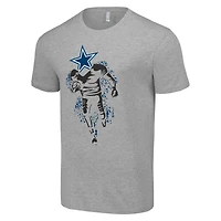 Men's Starter Heather Gray Dallas Cowboys Logo Graphic T-Shirt
