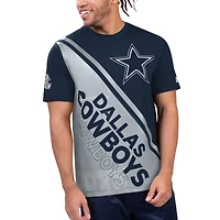 T-shirt Starter Line pour hommes, bleu marine/argent, Dallas Cowboys Finish