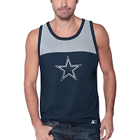 Débardeur homme Starter bleu marine/argent Dallas Cowboys Touchdown Fashion
