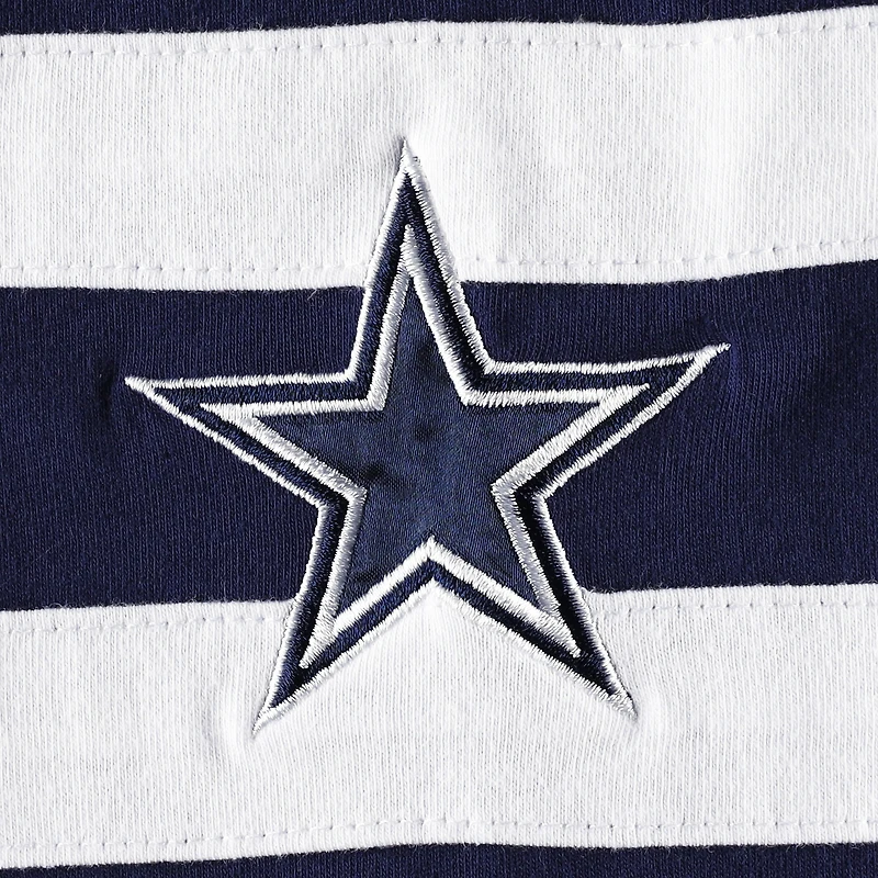 Men's Starter Navy/White Dallas Cowboys Halftime Long Sleeve T-Shirt