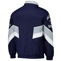 Men's Starter Navy Dallas Cowboys Captain Satin Varsity Jacket