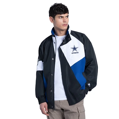 Men's Starter  Navy Dallas Cowboys Limited Edition Anniversary Coaches Jacket