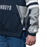 Men's Starter Navy Dallas Cowboys Prospect Half-Zip Pullover
