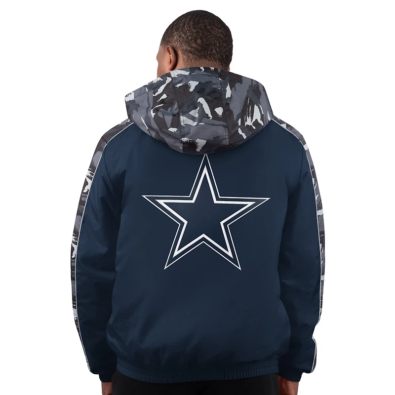 Men's Starter Navy Dallas Cowboys Thursday Night Gridiron Full-Zip Jacket