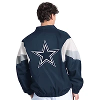 Veste zippée complète pour homme Dallas Cowboys Yard Line Starter Navy