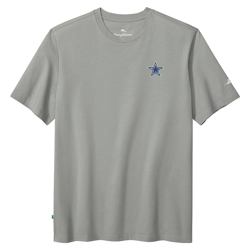Men's Tommy Bahama  Gray Dallas Cowboys Huddle & Hang Tens T-Shirt