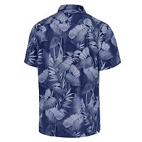 Chemise boutonnée bleu marine Dallas Cowboys Tommy Bahama pour homme, grande taille, Coast Nuevo Fronds IslandZone