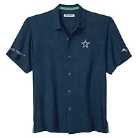 Men's Tommy Bahama  Navy Dallas Cowboys Endzone Paradise COOLMAX Button-Up Shirt