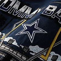 Chemise boutonnée Tommy Bahama bleu marine Dallas Cowboys Endzone Paradise COOLMAX pour homme