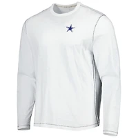 Men's Tommy Bahama White Dallas Cowboys Laces Out Billboard Long Sleeve T-Shirt