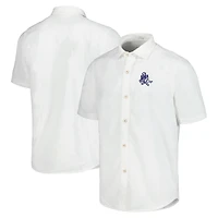 Chemise de camp boutonnée Tommy Bahama pour hommes, Dallas Cowboys Sport Coconut Point Palm Vista IslandZone