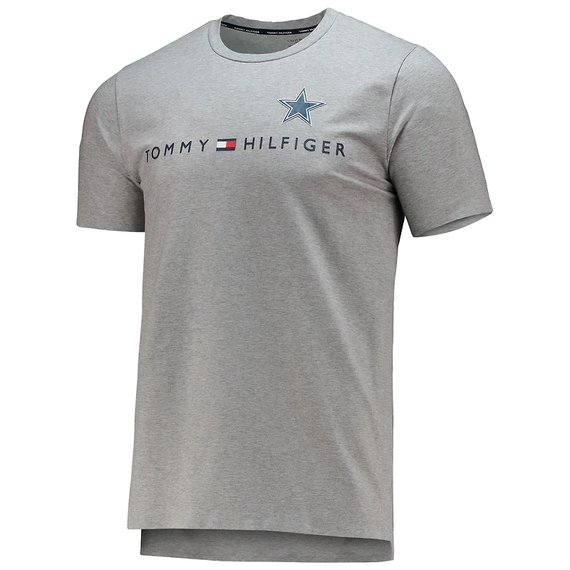 T-shirt graphique Tommy Hilfiger gris Dallas Cowboys pour hommes