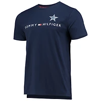 T-shirt graphique Tommy Hilfiger bleu marine Dallas Cowboys pour hommes