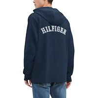 Men's Tommy Hilfiger  Navy Dallas Cowboys Morgan Long Sleeve Hoodie T-Shirt