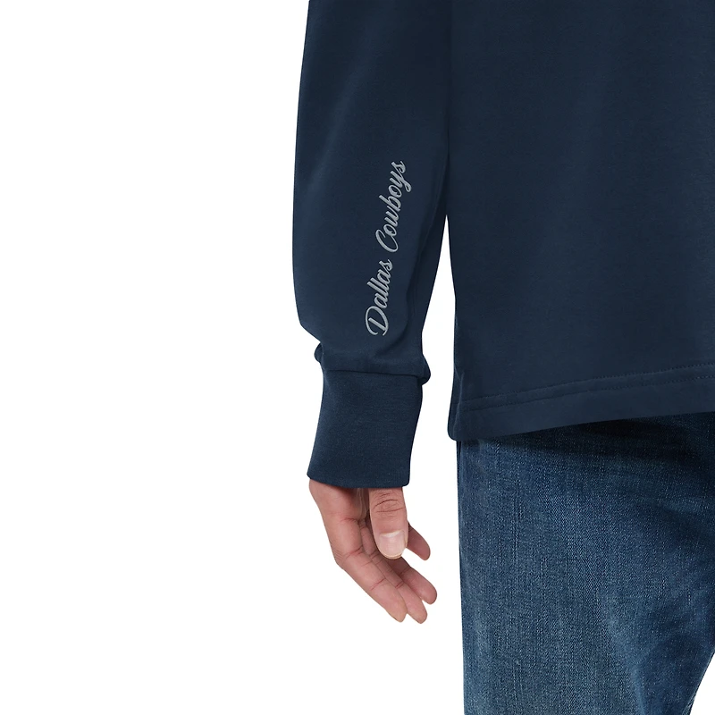 Men's Tommy Hilfiger  Navy Dallas Cowboys Morgan Long Sleeve Hoodie T-Shirt