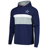 T-shirt à capuche manches longues Tommy Hilfiger bleu marine Dallas Cowboys Morgan pour hommes