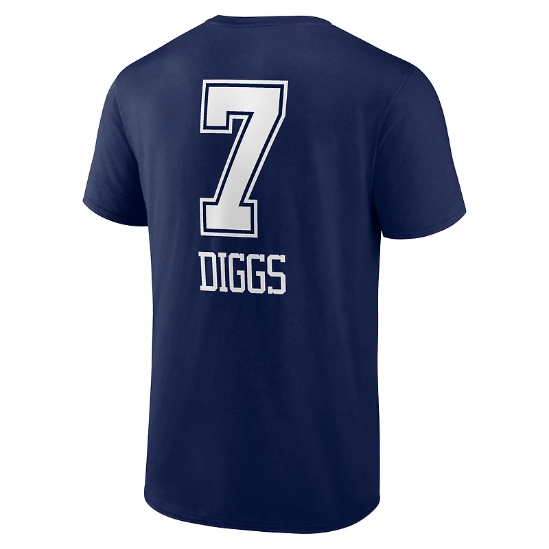 Men's Trevon Diggs Navy Dallas Cowboys Team Wordmark Name & Number T-Shirt