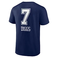 Men's Trevon Diggs Navy Dallas Cowboys Team Wordmark Name & Number T-Shirt