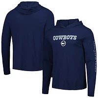 T-shirt à manches longues pour homme Vineyard Vines Navy Dallas Cowboys Whale Dot Hoodie