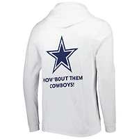 Men's Vineyard Vines White Dallas Cowboys Local Long Sleeve Hoodie T-Shirt