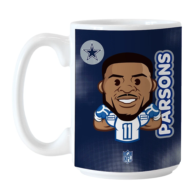 Micah Parsons Dallas Cowboys 15oz. Player Caricature Mug