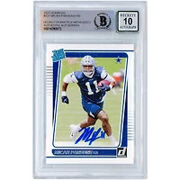 Micah Parsons Dallas Cowboys Autographed 2021 Donruss Rated Rookies #331 Beckett Fanatics Witnessed Authenticated 10 Rookie Card