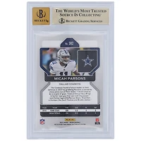 Carte de recrue Panini Prizm #382 autographiée 2021 de Micah Parsons Dallas Cowboys, Beckett Fanatics Witnessed Authenticated 9.5/10