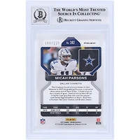 V106832 COW Micah Parsons Dallas Cowboys Autographié 2021 Panini Prizm Purple Prizm #382 #/125 Beckett Fanatics Witnessed Authenticated 10 Rookie Card 11 Micah Parsons AUT PAA TRADING CARDS 45867 AUTTRC CA01F08323 #63